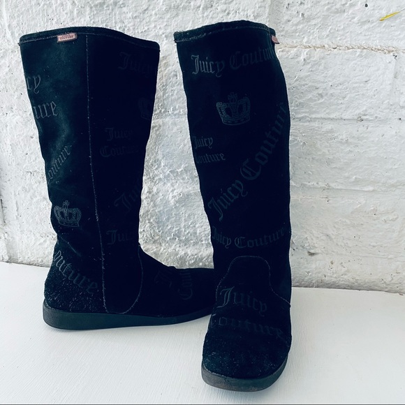 Juicy couture Women boots black size 7 - Picture 1 of 9
